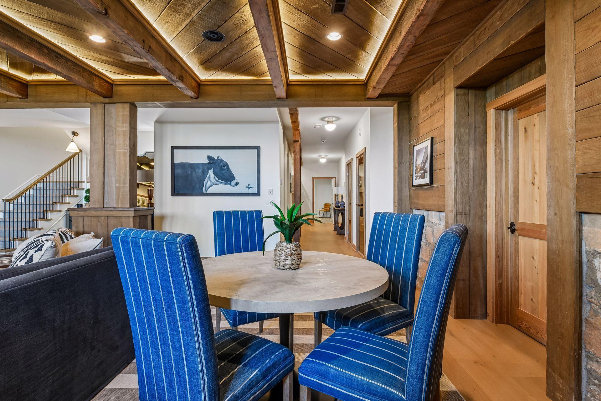 Family room leads to sauna, wine cellar and built-in bunk beds
