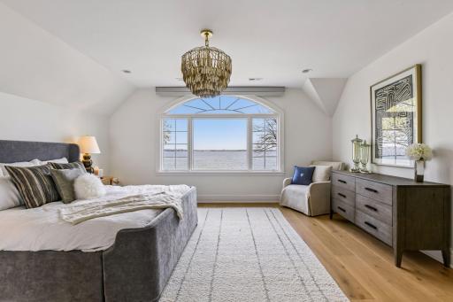 Primary suite, wake up to lakeviews, double walk-in closets and large bathroom