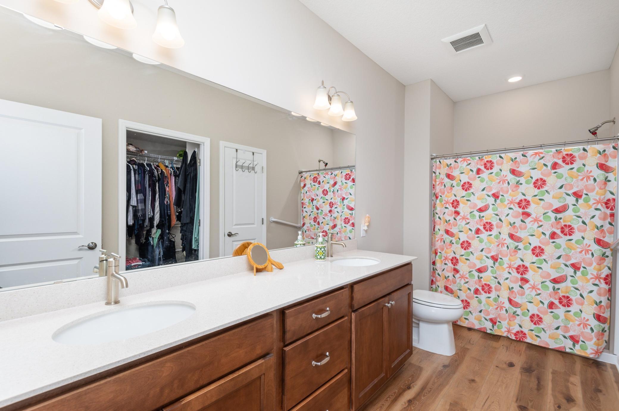 Owner's Bath with walk-in closet
