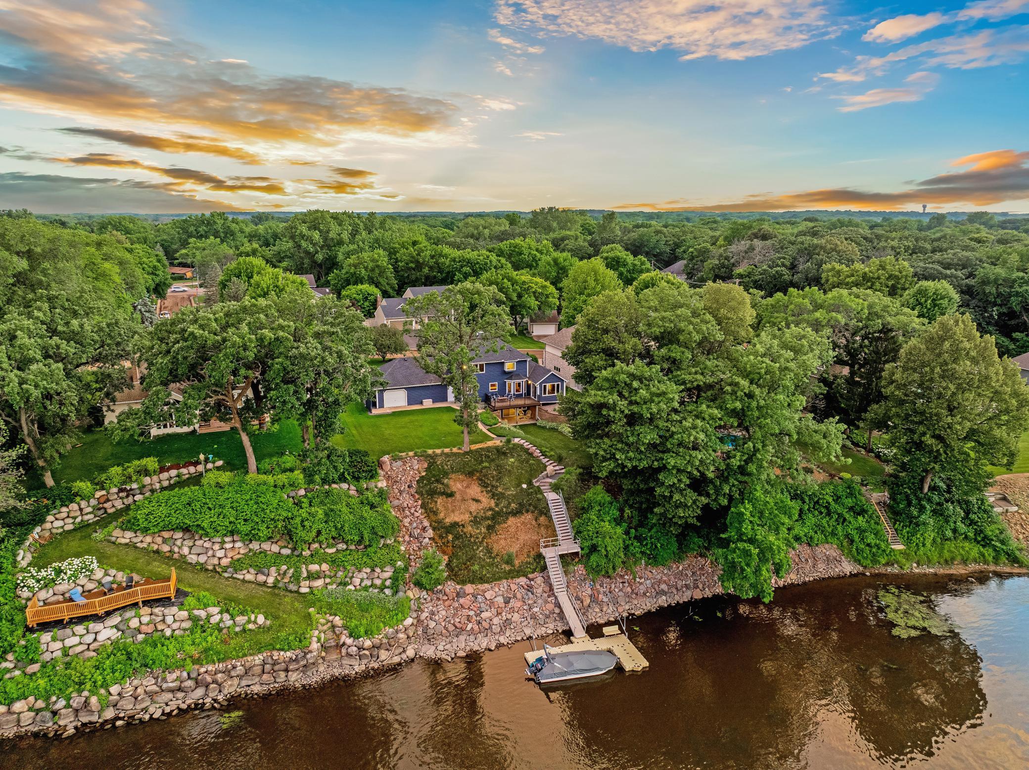 The Mississippi River is a recreational body of water that gives you access by boat to nature, fishing, water sports/activities, or social destinations like downtown Anoka or Mississippi Crossings.