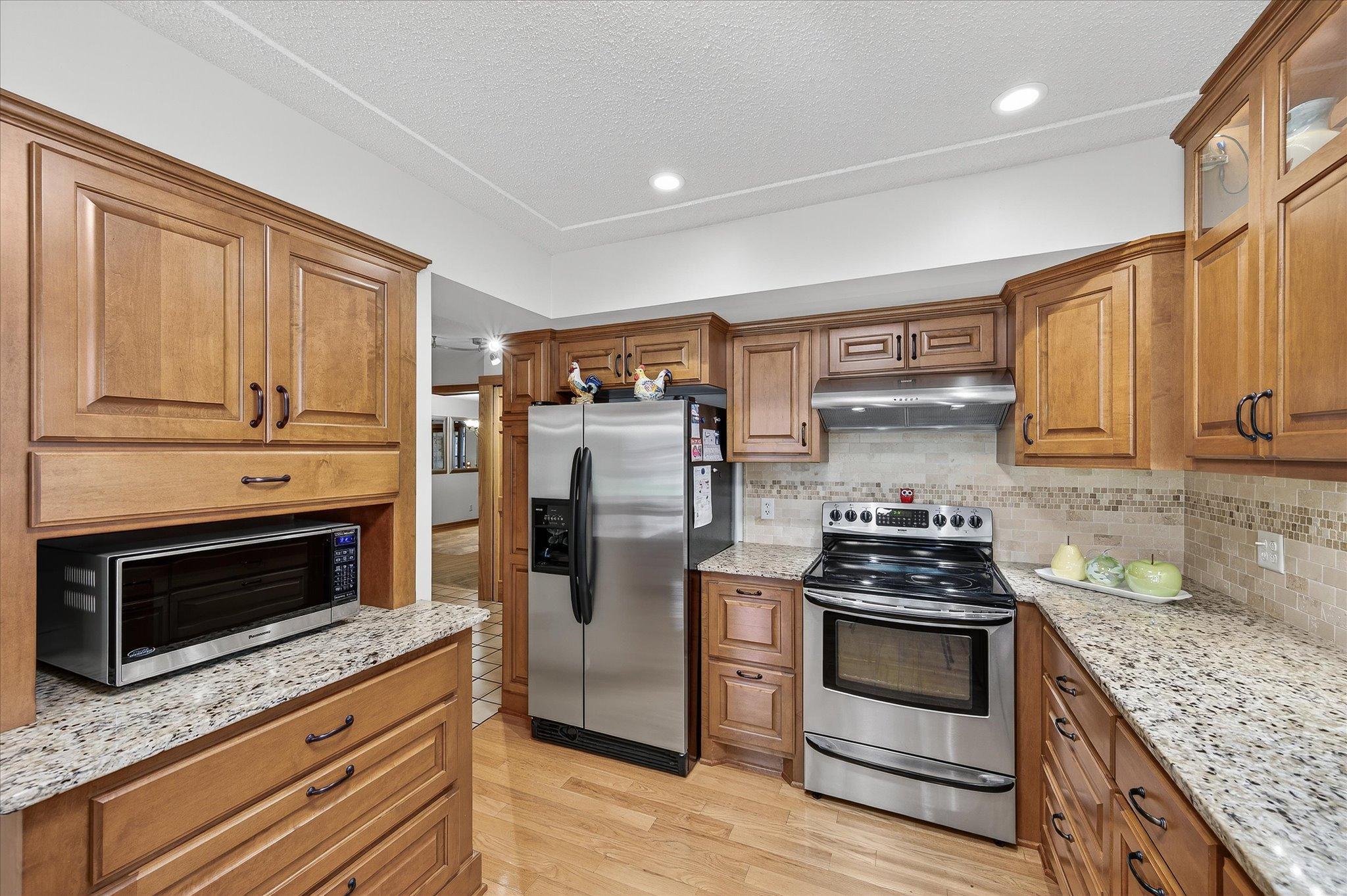 All lower cabinets are drawers throughout kitchen making storage easy. All cabinets are soft close