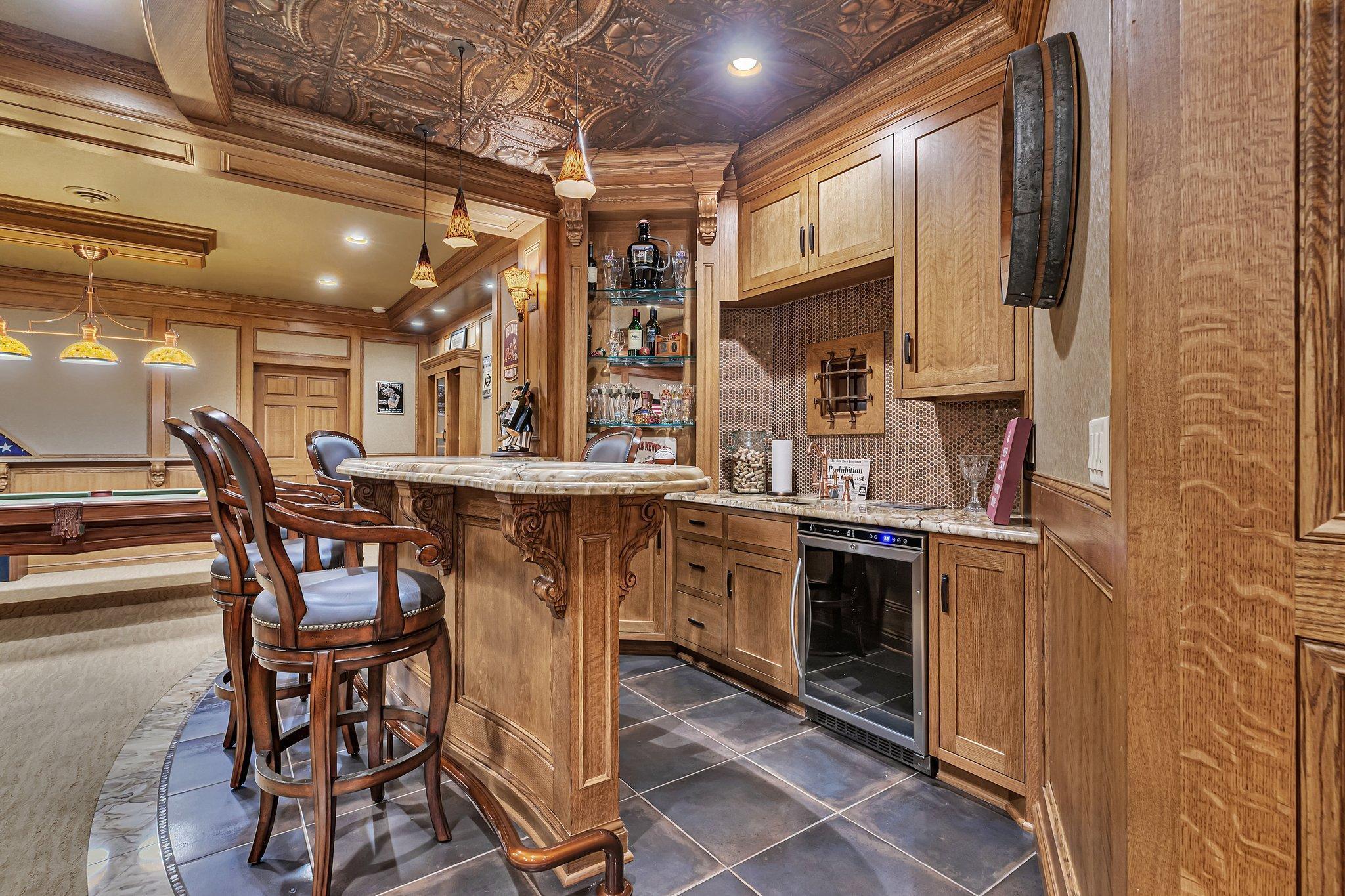 Entertain in the adjacent bar room!