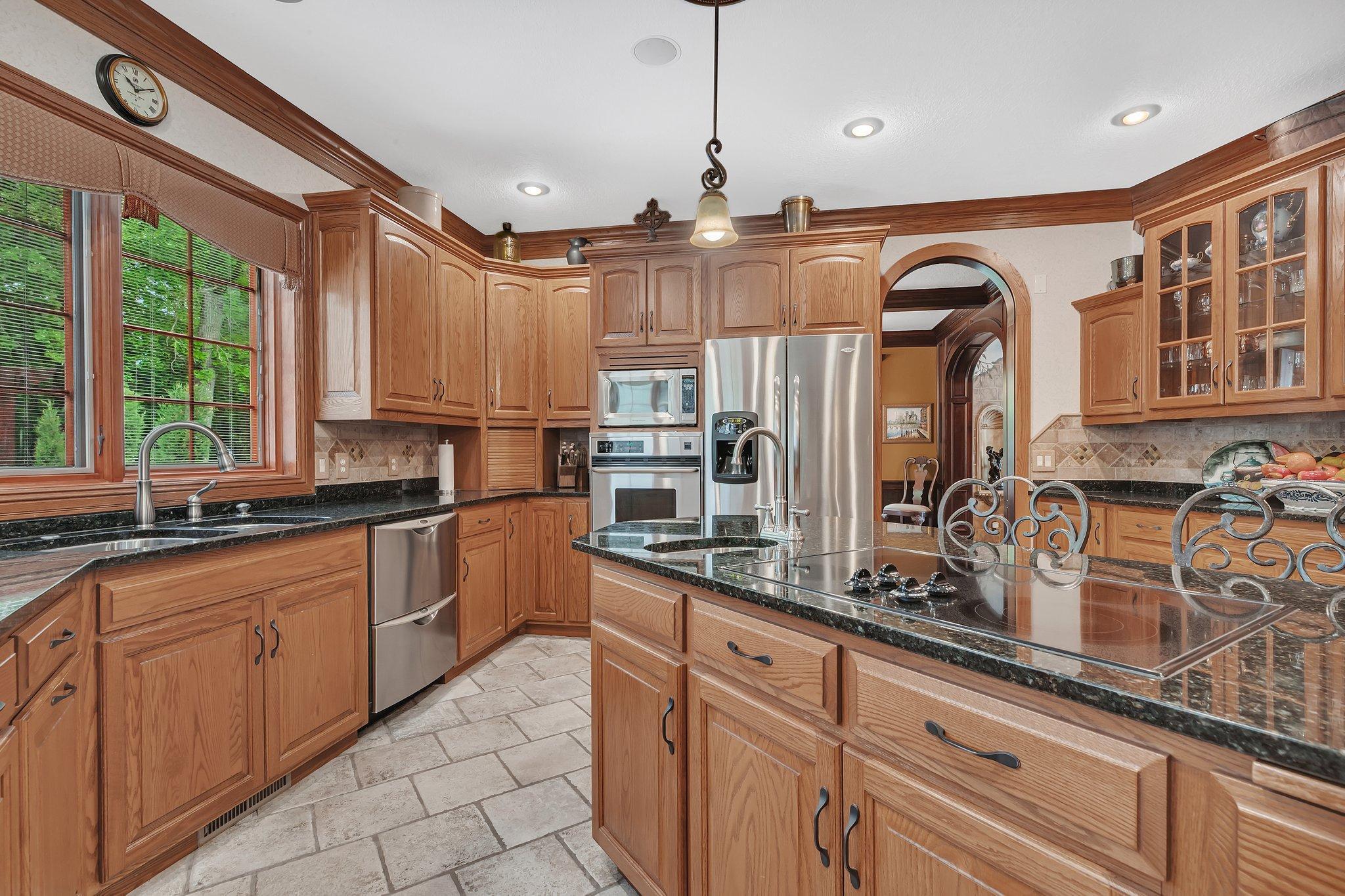 Kitchen Island with additional sink.