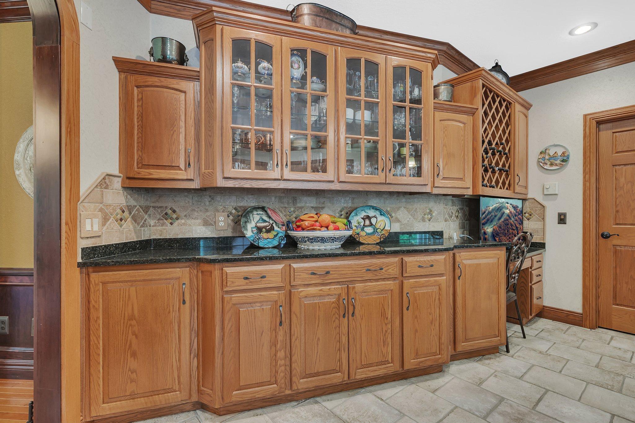 Plenty of storage space in this kitchen