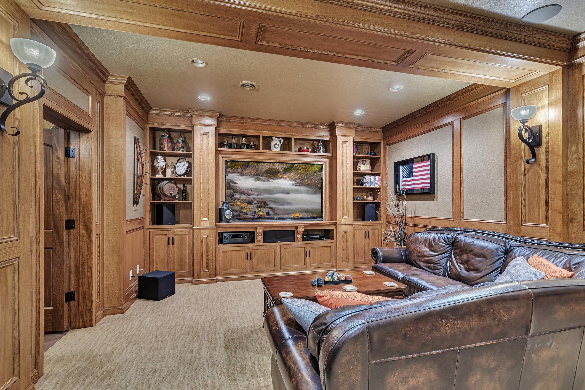 Built in entertainment center