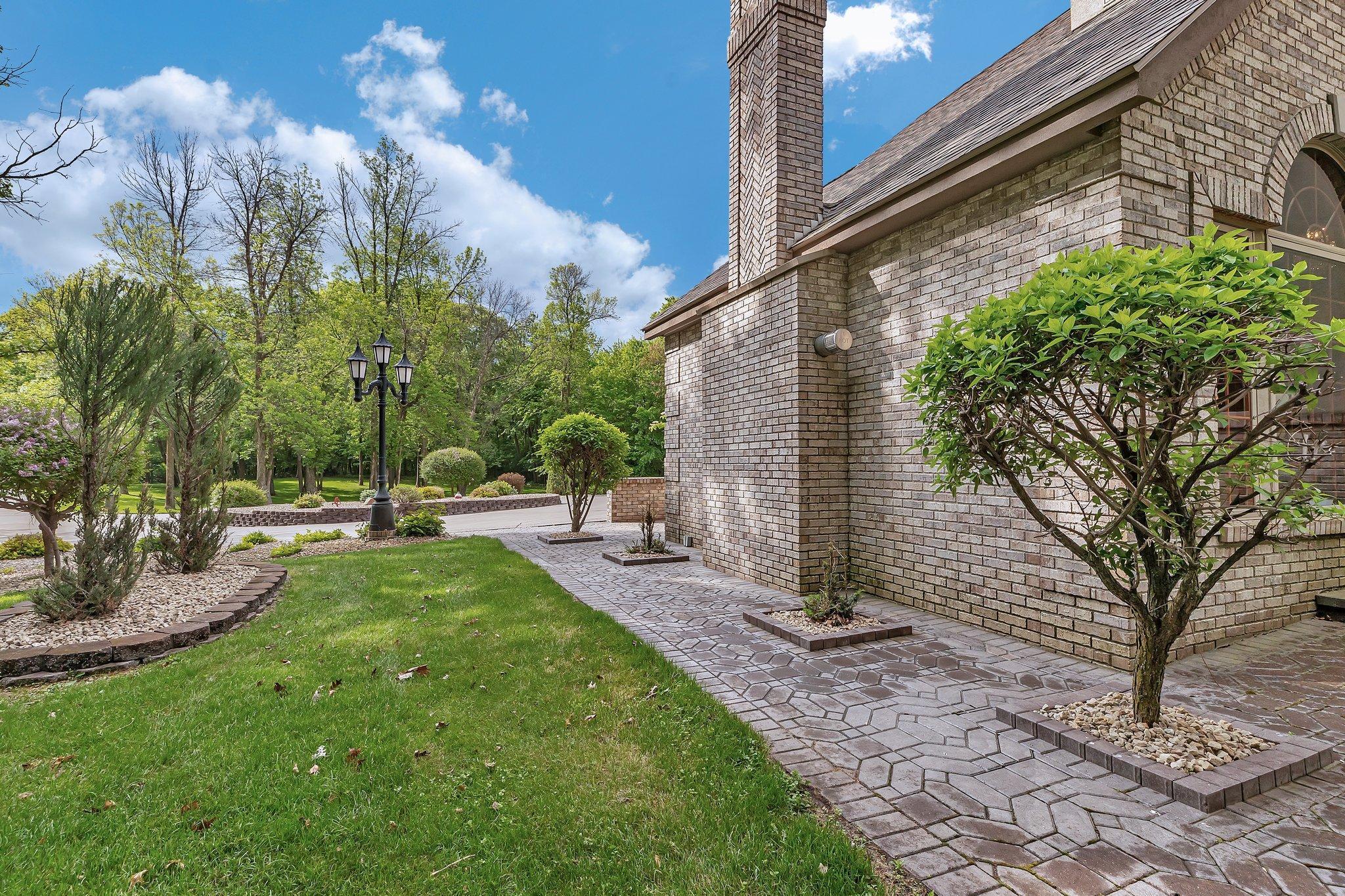 Beautiful brick and stucco exterior