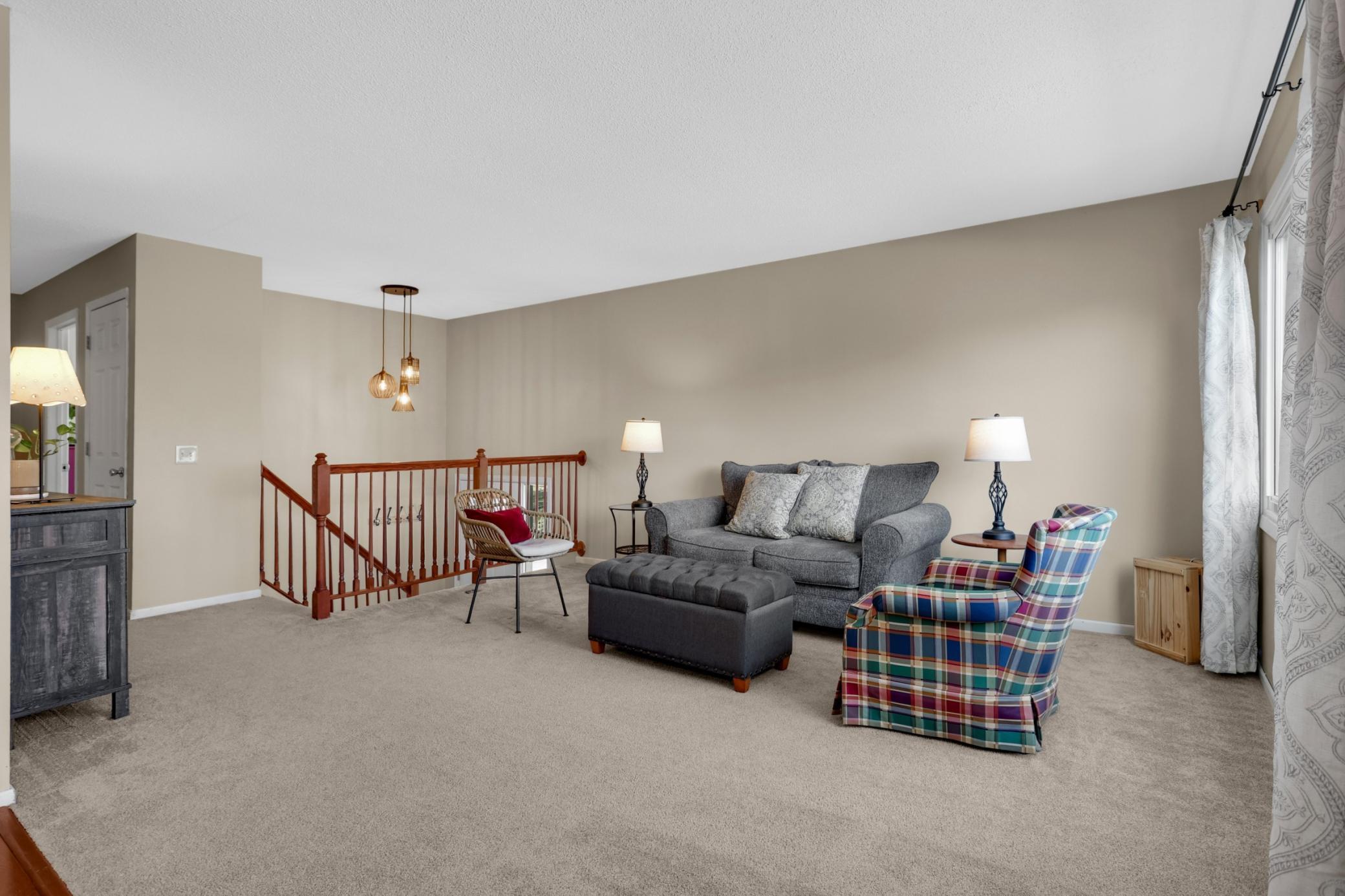 The living/dining/kitchen combination offers an open and easy flow.