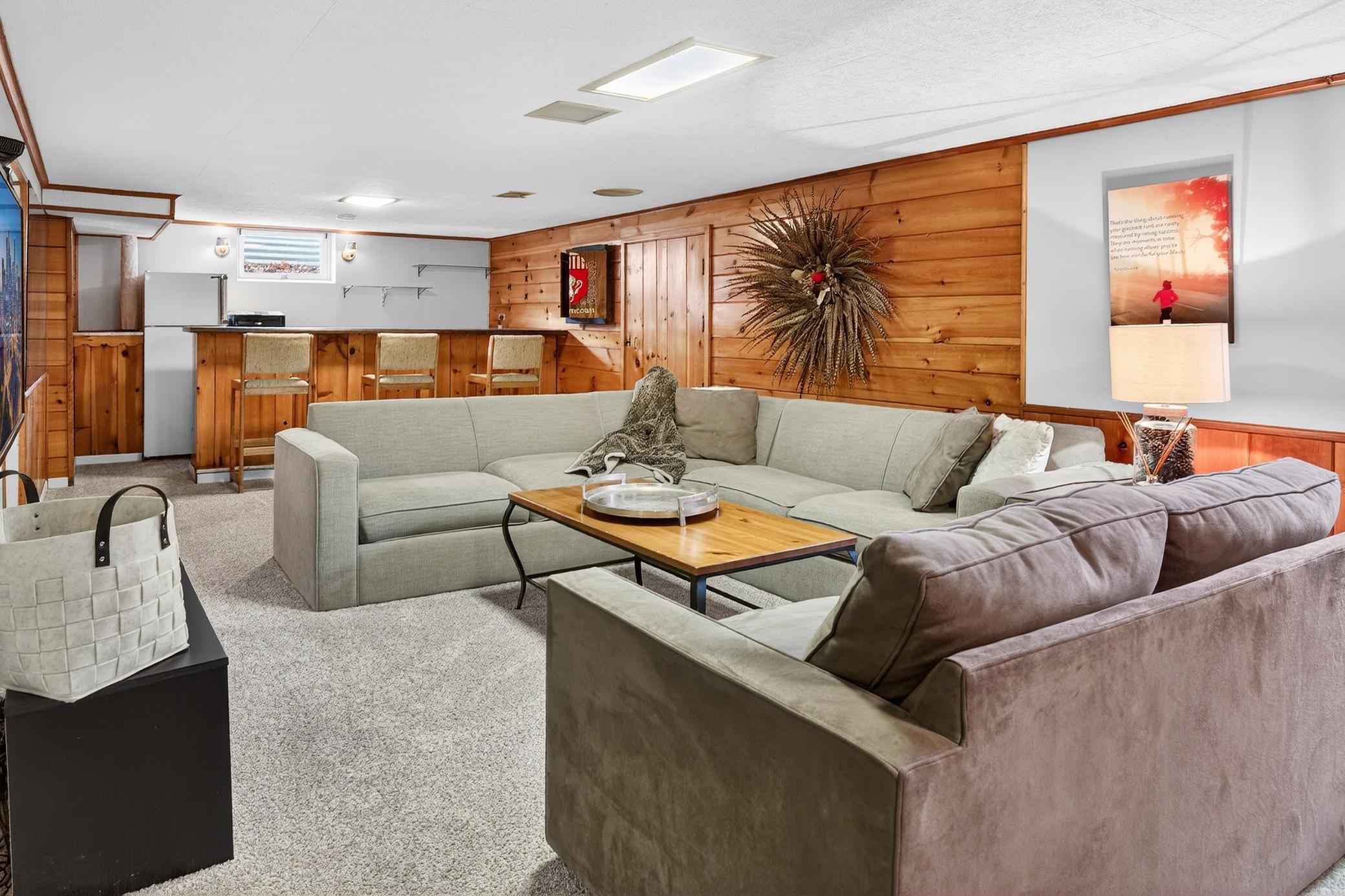 Great lower level family area...