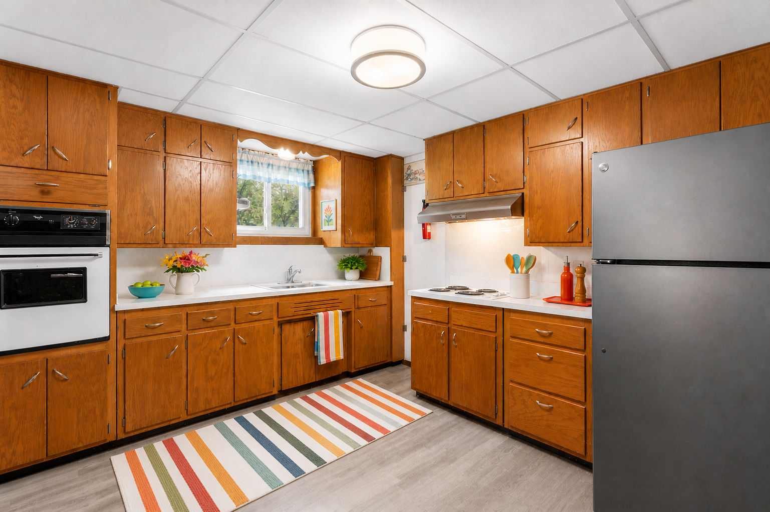 Virtually staged lower level 2nd kitchen