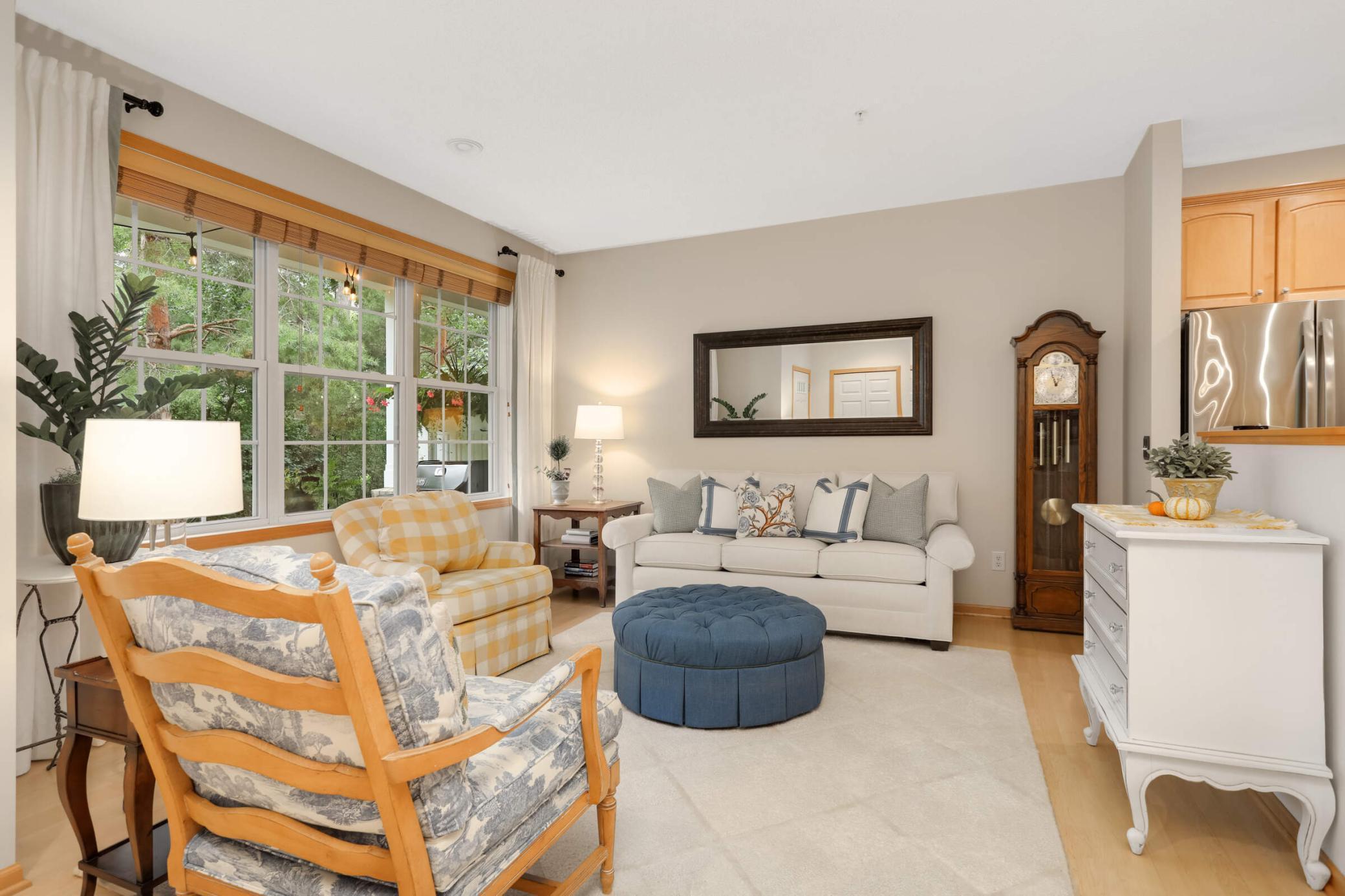 This townhome offers the space and feel of a single family home, combining comfort, style, and privacy.