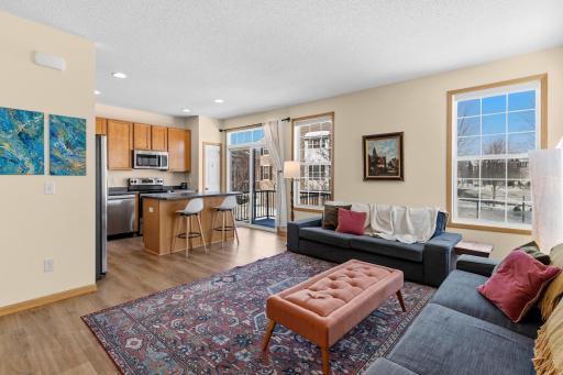 Thoughtful design puts the kitchen and family room right next to each other. Cooking and visiting has never been easier.