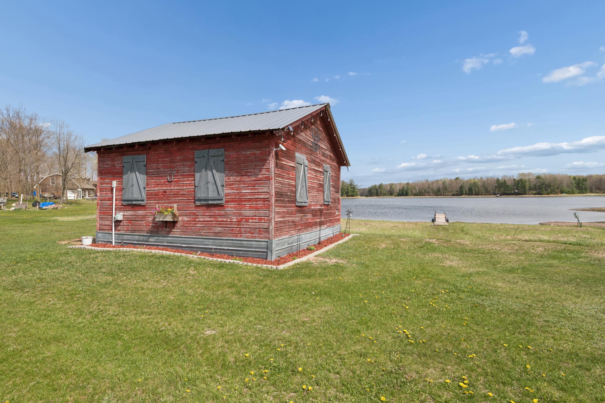 316 Wennerberg Shore Drive - The cabin is all set up with lights and electricity.
