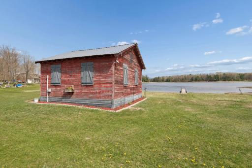 316 Wennerberg Shore Drive - The cabin is all set up with lights and electricity.