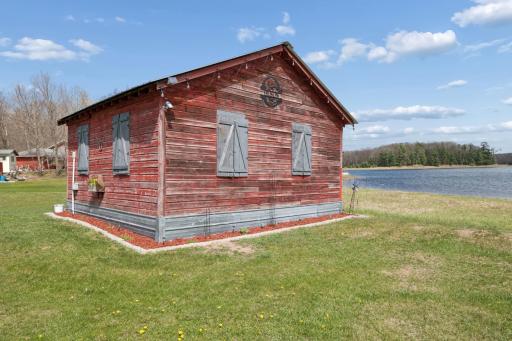 316 Wennerberg Shore Drive - The fun doesn't end when the weather doesn't cooperate. Just head inside the cozy cabin complete with electricity and lighting. Watch some TV or play games!