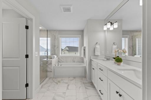 Primary private spa inspired bathroom as part of your ensuite.