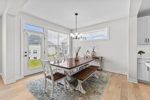 For busy families, there is the informal dining area that can also accommodate a future deck if desired.