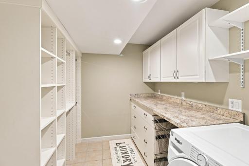 Lower Level 2nd Laundry with built ins