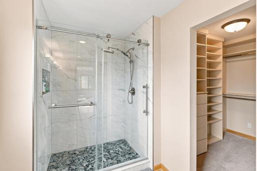 Brand new custom glass door shower
