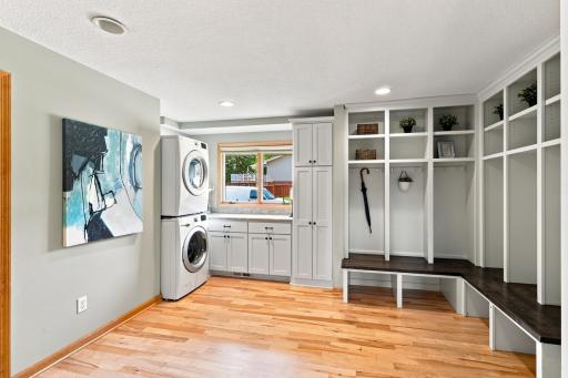 Gorgeous mudroom & Upper level laundry