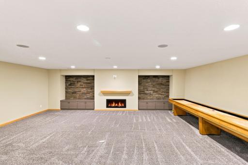 Fireplace and wired for TV