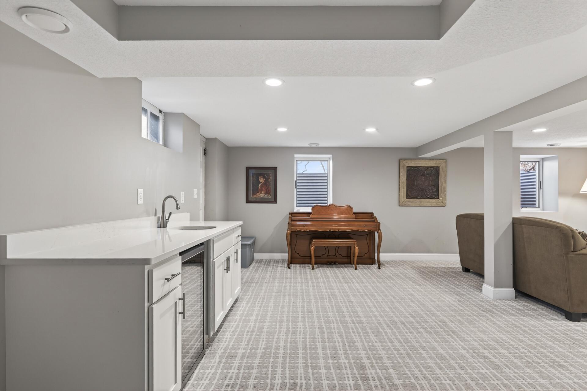 Easy access to attached garage - great for cold winter days