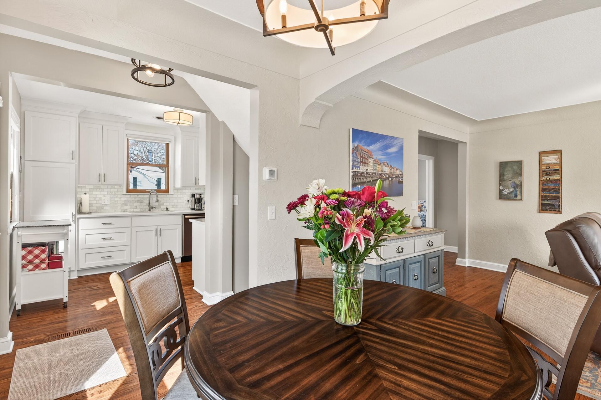 Convenient access to kitchen