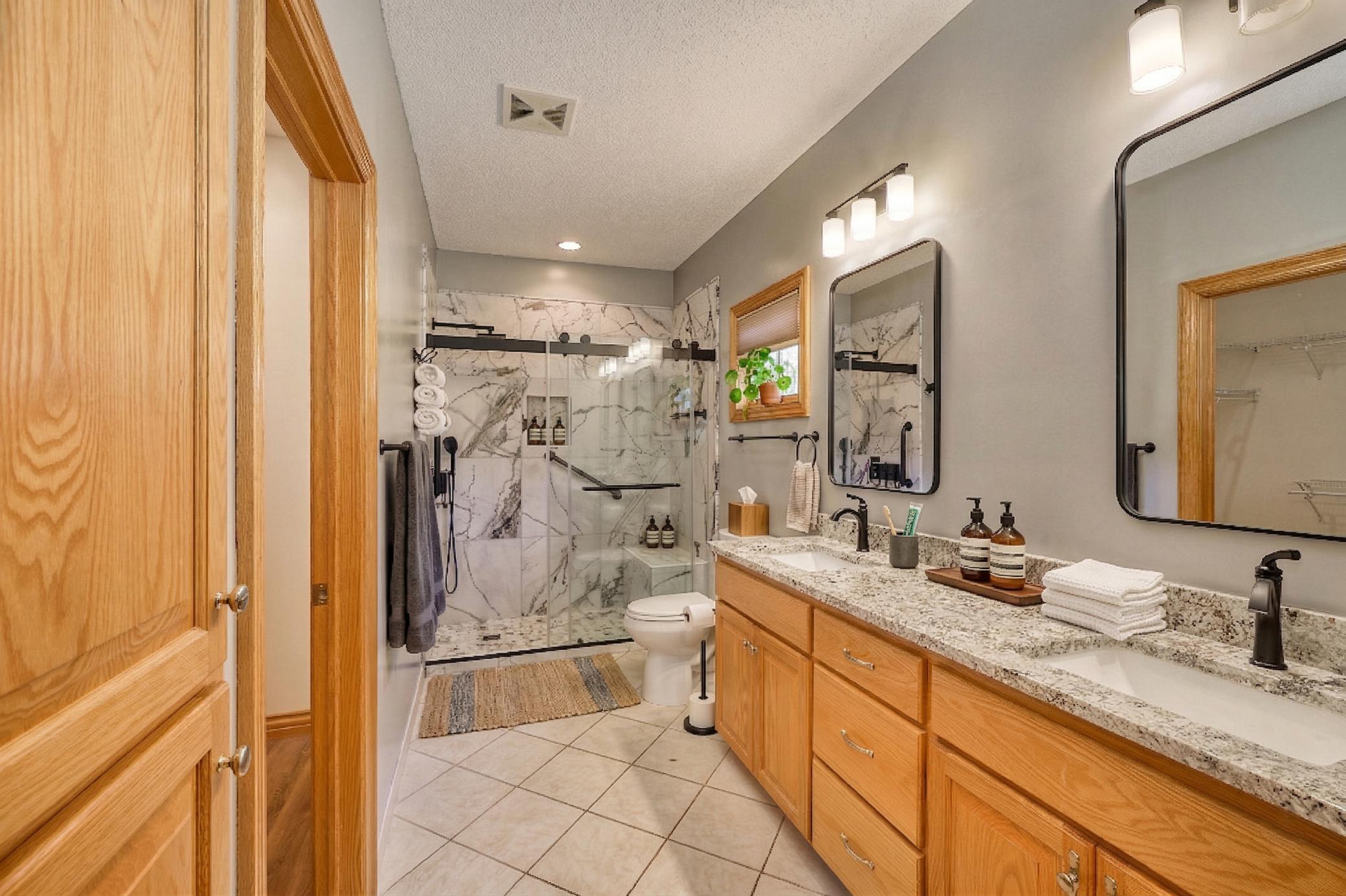 Owner's Suite Bathroom - Virtually Rendered