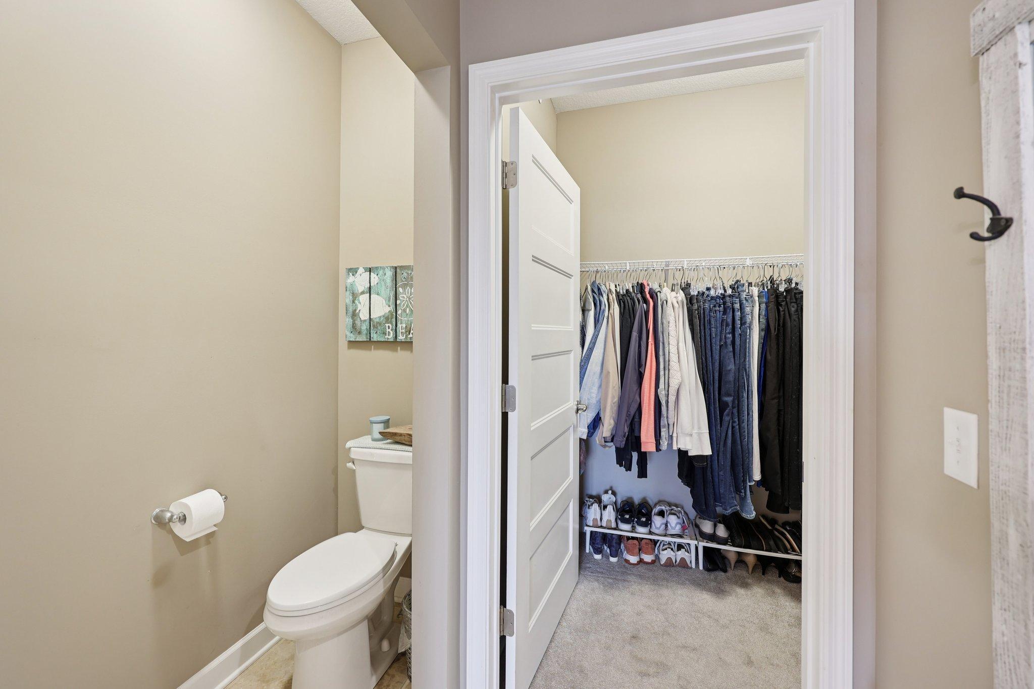 Primary walk in closet