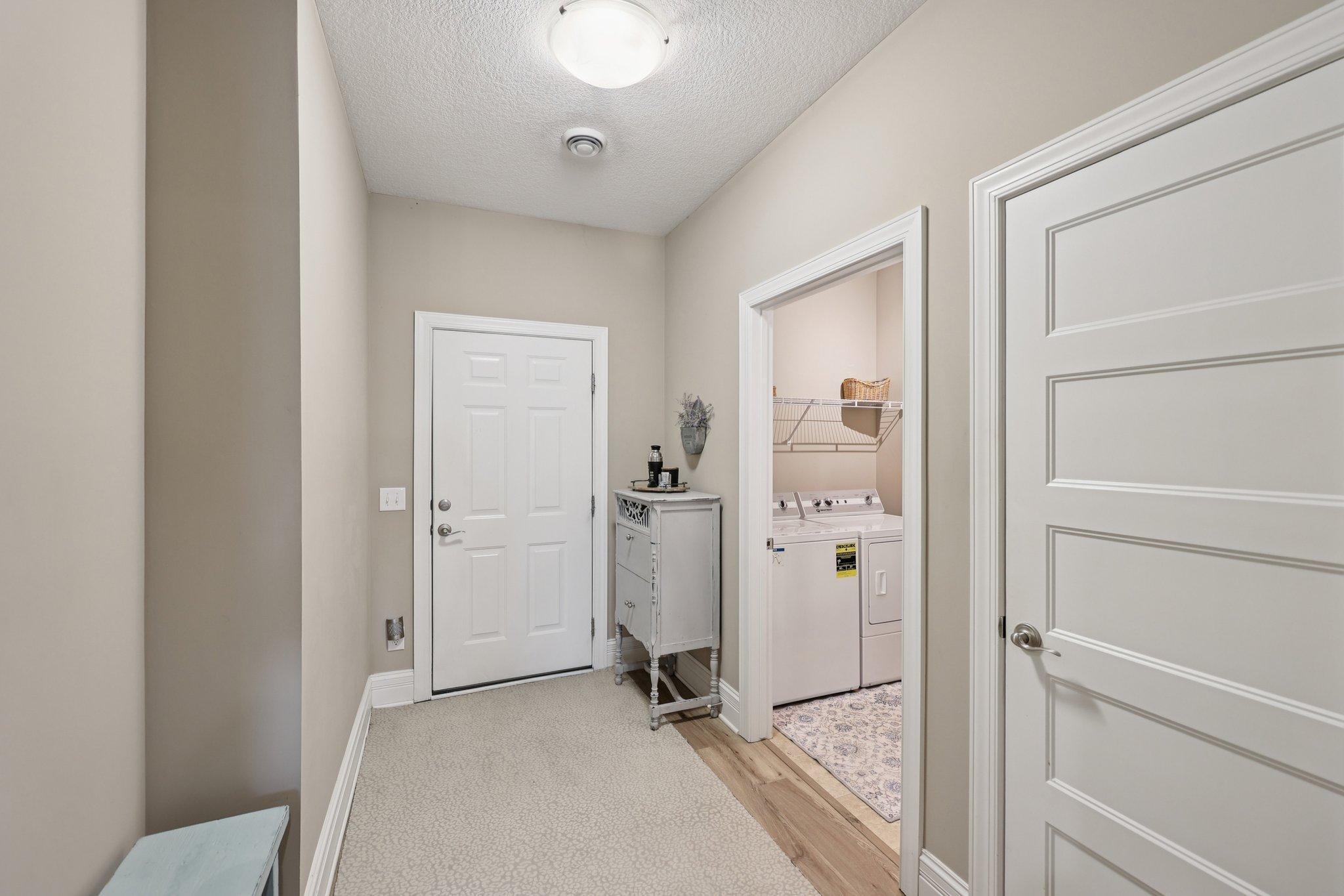 Hall to garage from kitchen