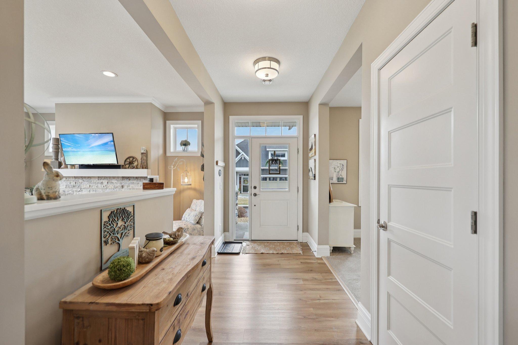 View from kitchen to the front door