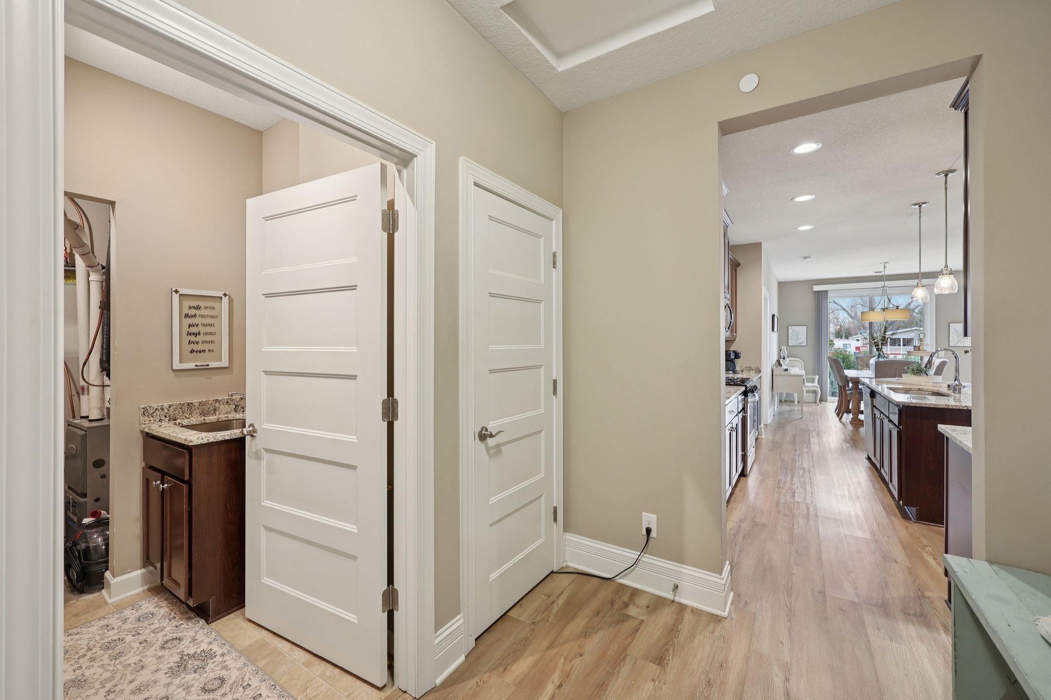 Hall from garage to kitchen