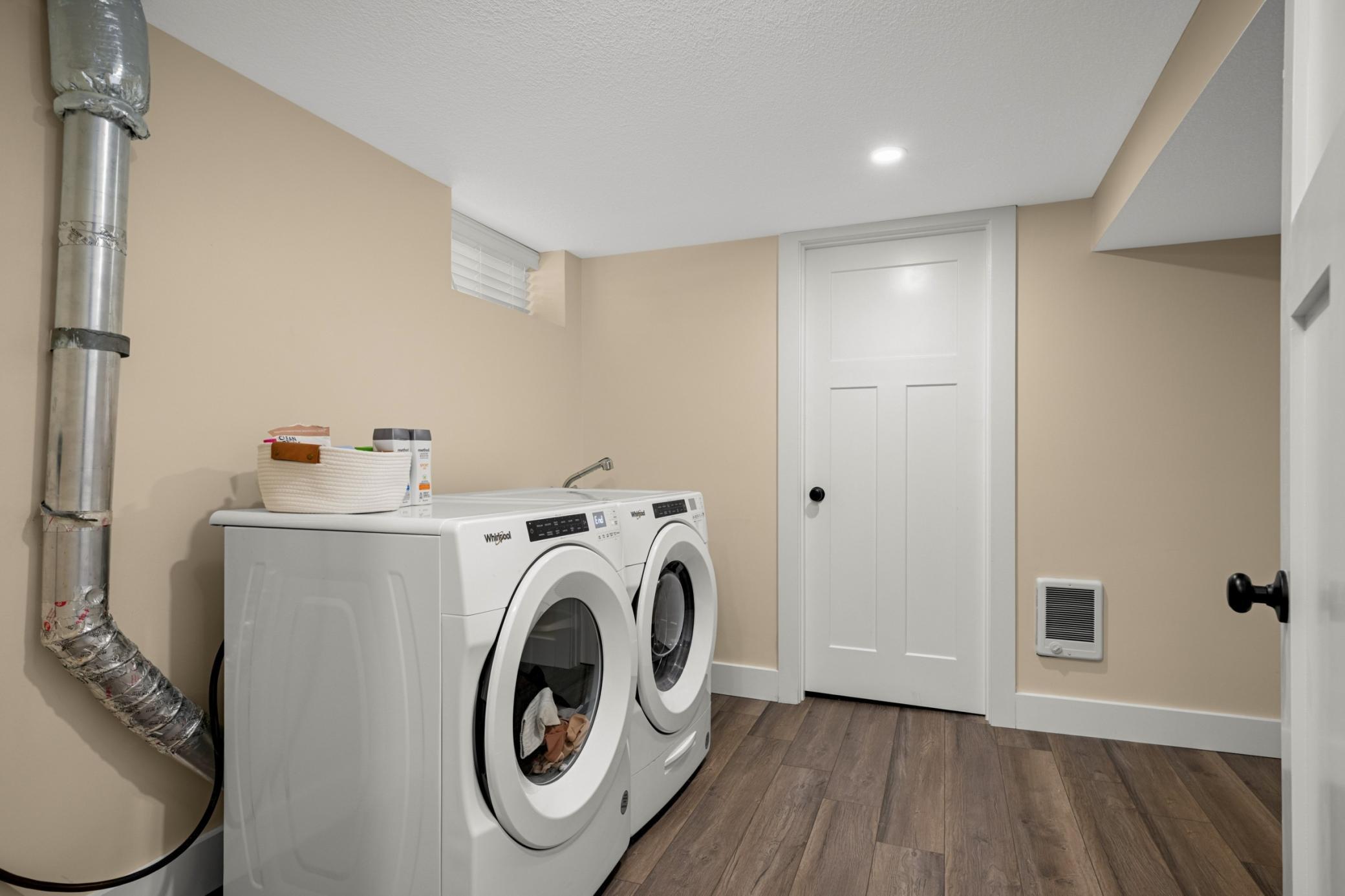 Bright laundry room