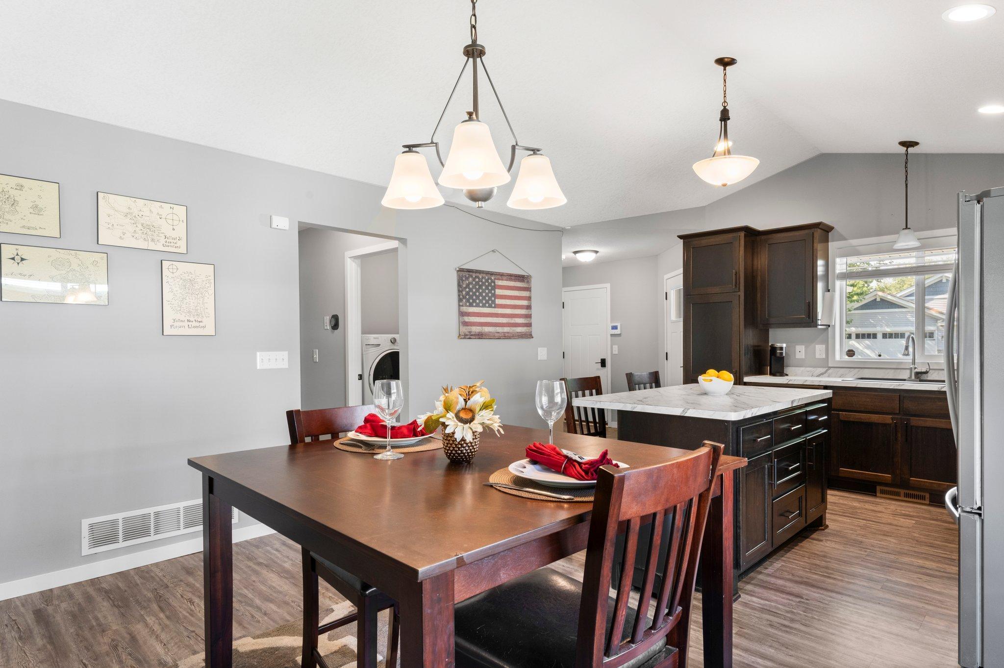 With this over 1200 sq foot home, you will have everything near along with the central located laundry between the main living and the bedrooms.