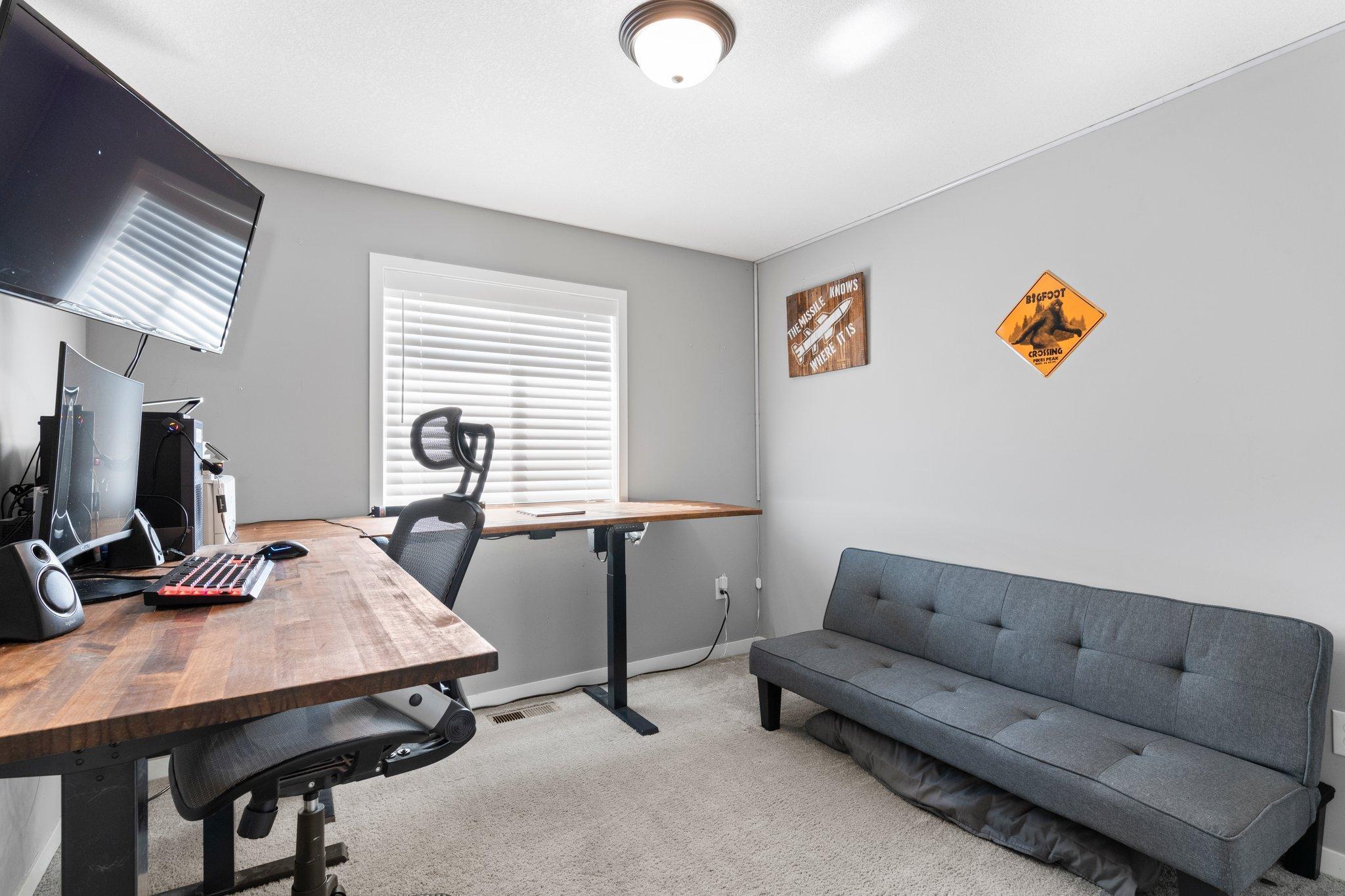 The second bedroom is great for guests or workspace.