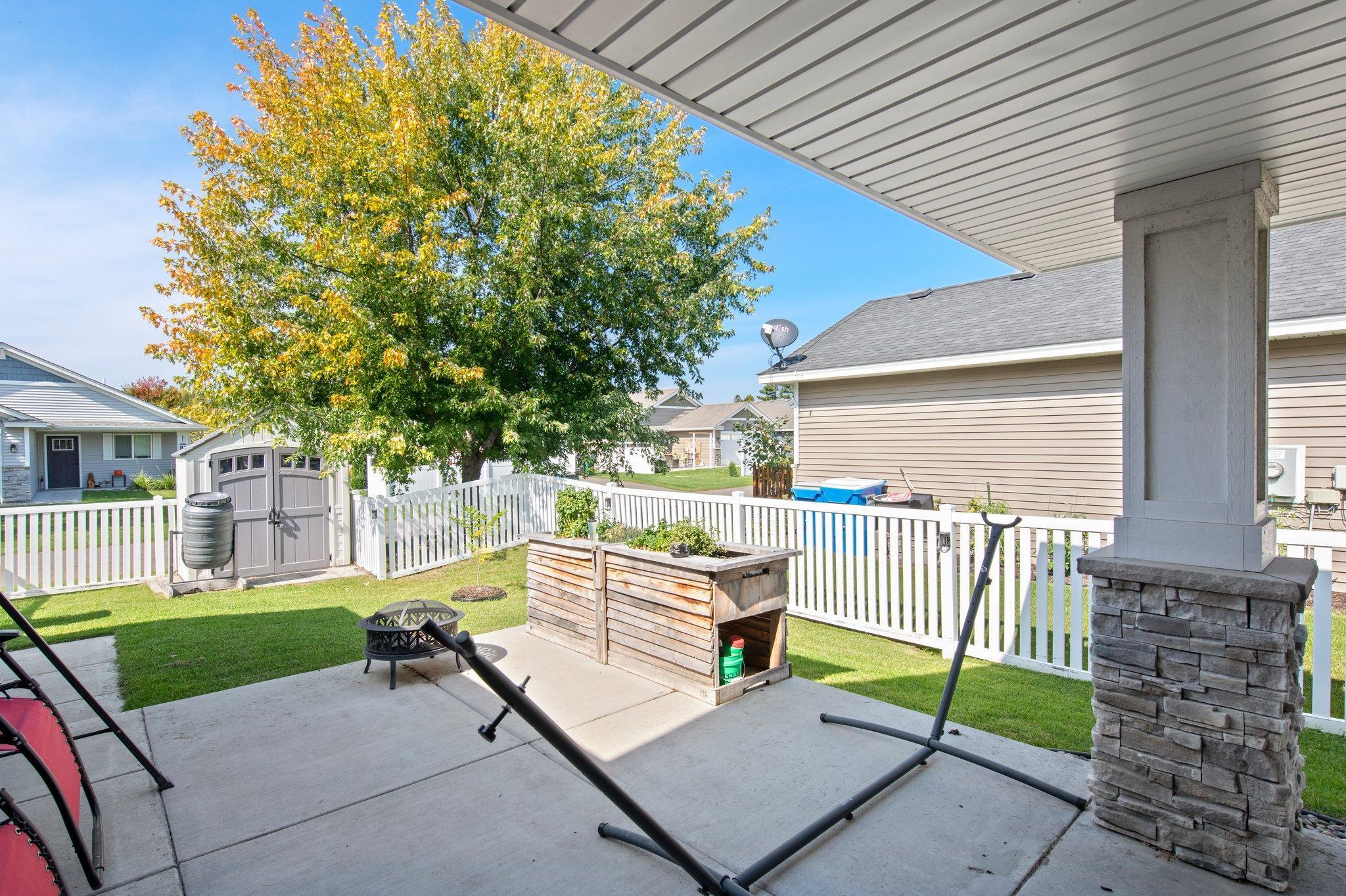 Femced and spacious and waiting for your outdoor living space.