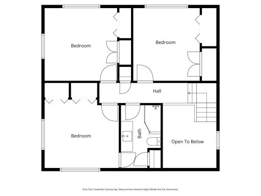 Upper level floorplan