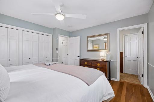 A walk-through ensuite bath adds both convenience and function, connecting seamlessly to the rest of the upper level