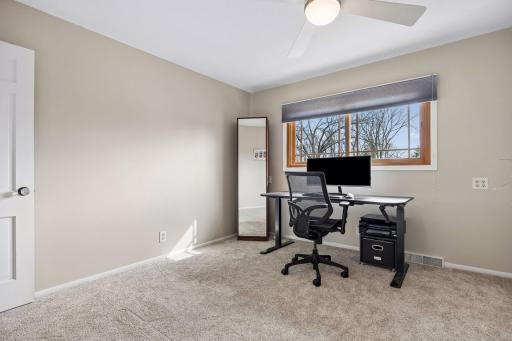 3rd bedroom overlooks the backyard