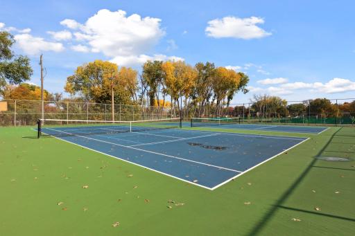 Tennis or pickle ball courts just a short walk from home