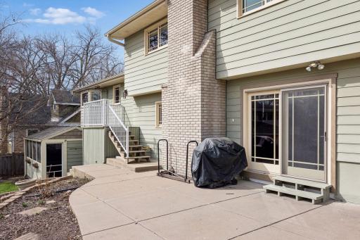 Large patio off the family room provides a relaxing spot to enjoy the great outdoors