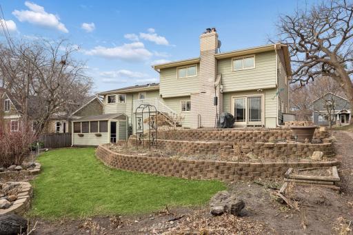 With Weber park just steps away and terraced perennial gardens the backyard offers the perfect amount of green space without having to devote your weekends to yardwork