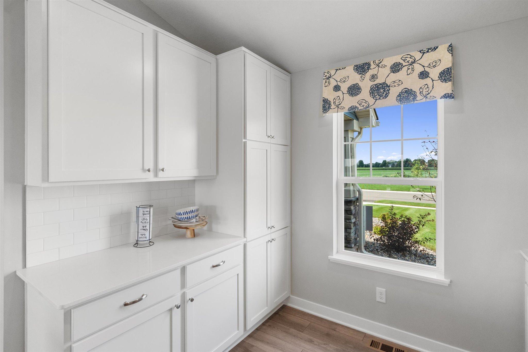Lots of closets and pantry space will ensure that you have plenty of storage options.