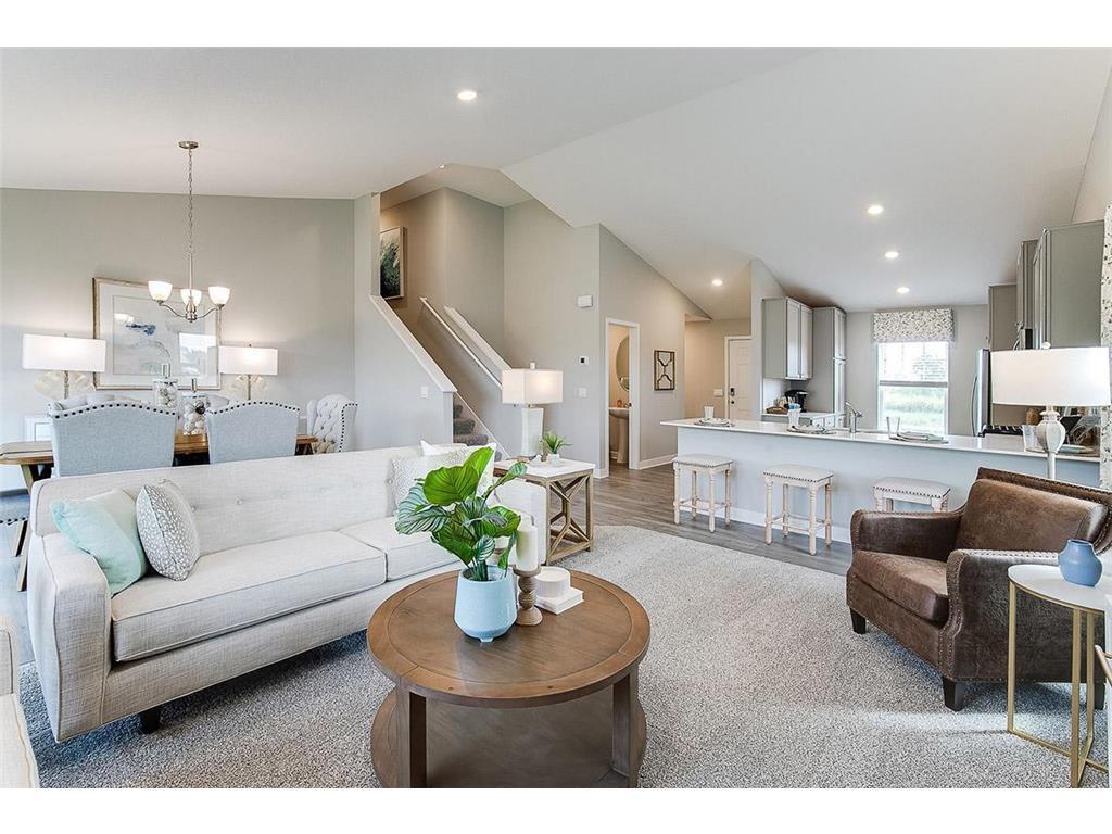 Perhaps the first thing you will notice is the vaulted ceiling
