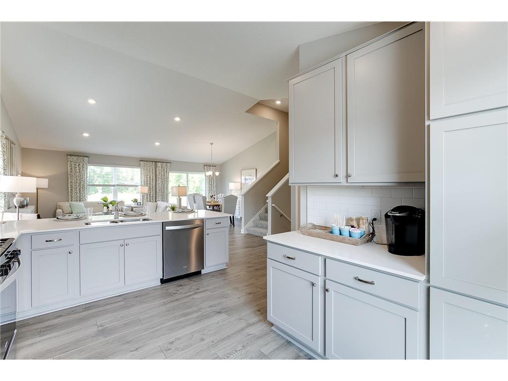 Plenty of cabinets and counter space