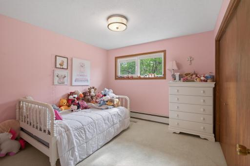 4th bedroom with large closet space.