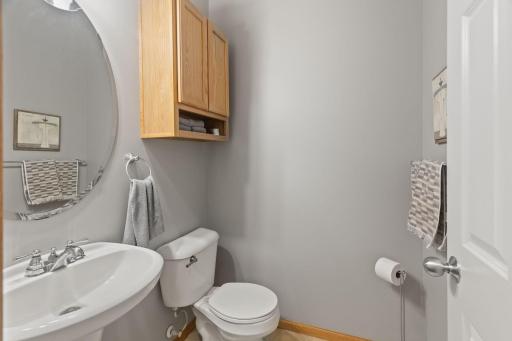 Main level half bath.
