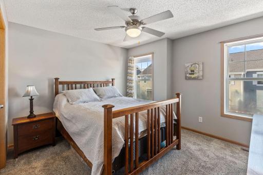 The second bedroom has a large walk in closet.