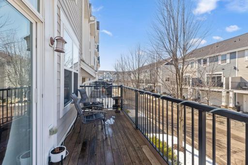 The deck has recently been stained and checked out.