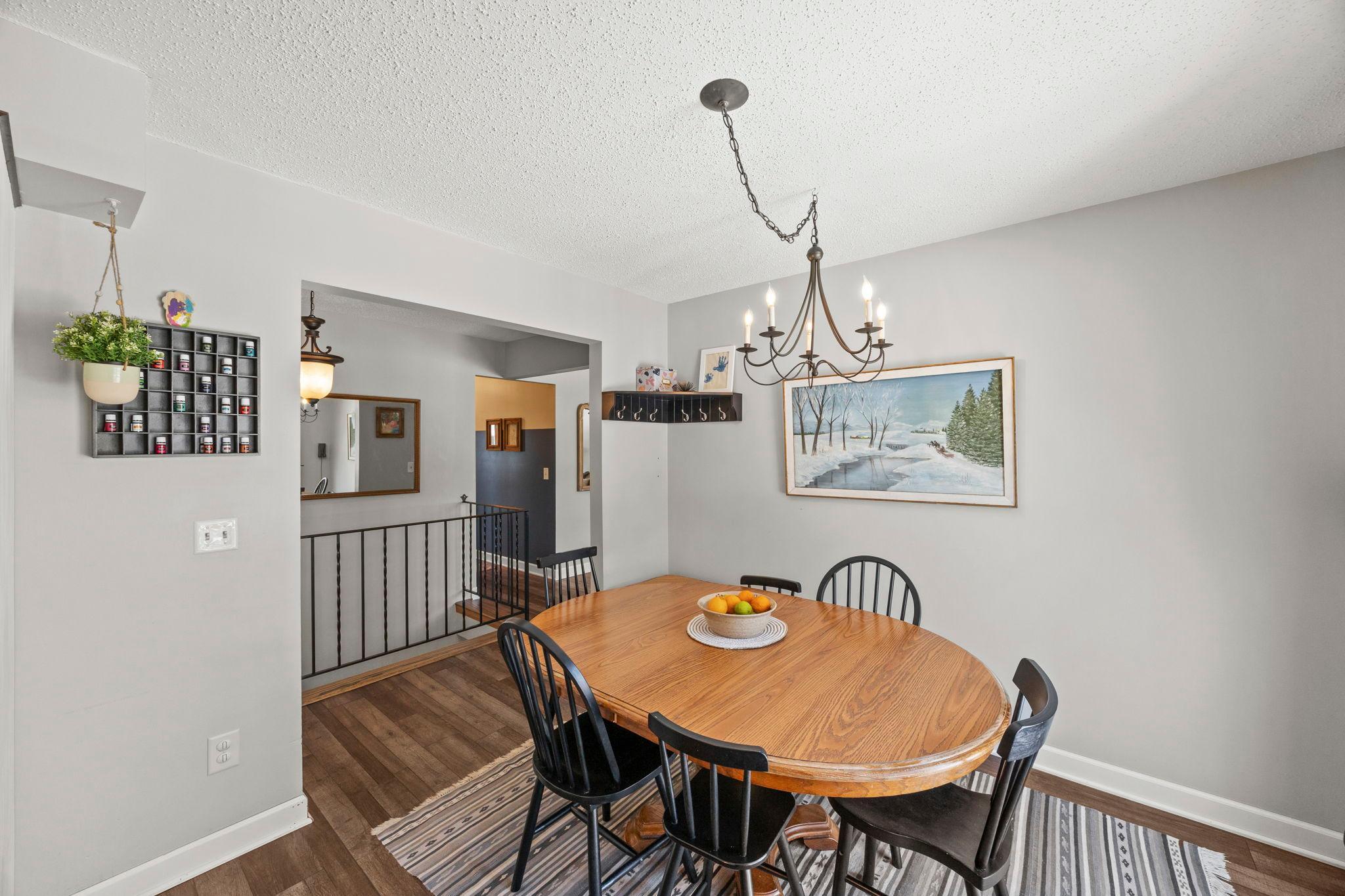 Dining is conveniently located off of the kitchen