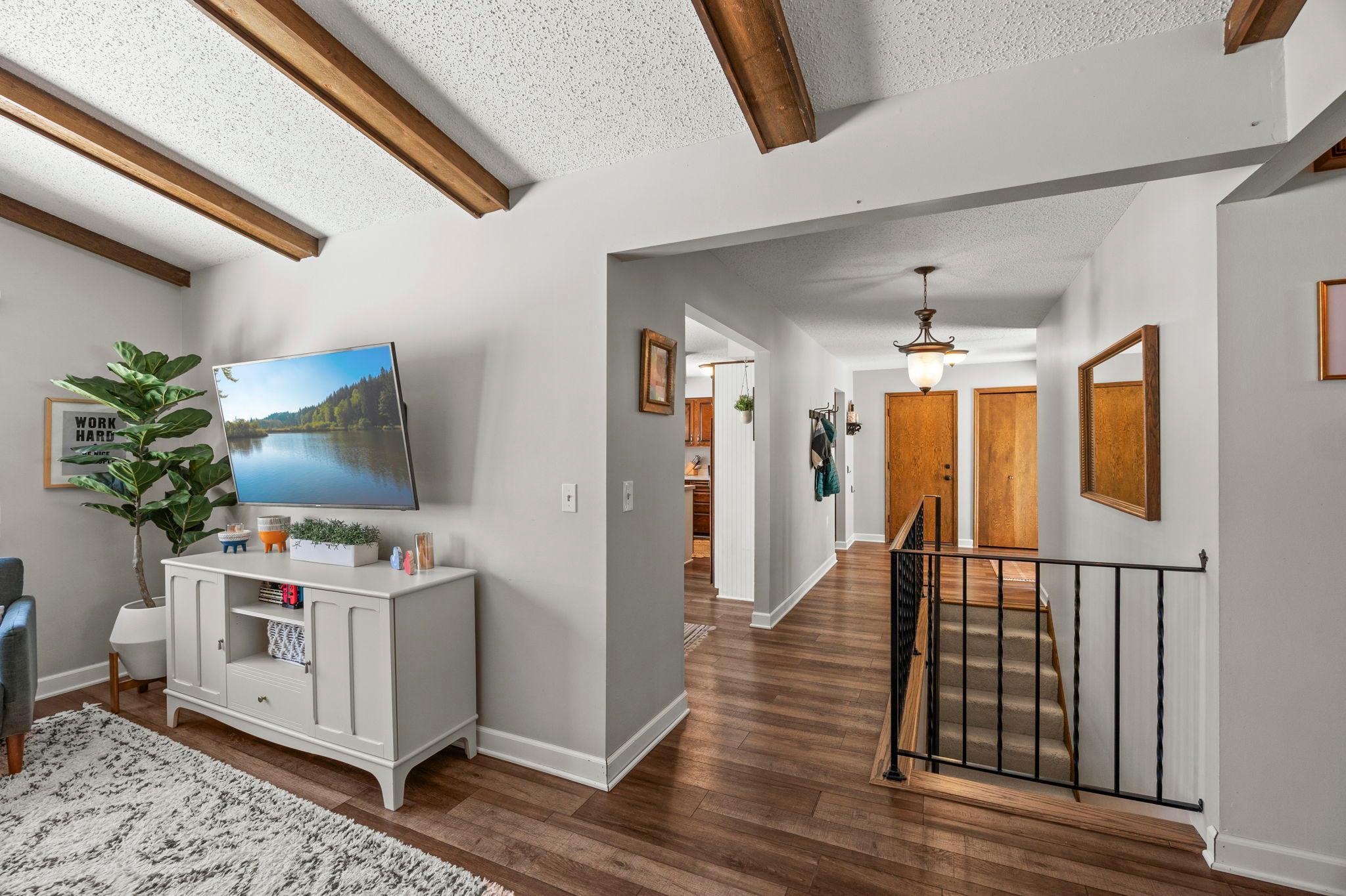 Luxury vinyl floors throughout the main level